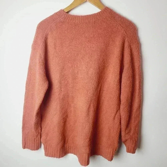 Philosophy Burnt Orange Soft Fuzzy Crewneck Sweater - Picture 3 of 5